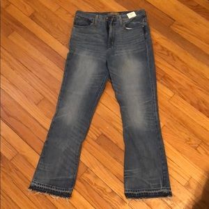 JCrew Point Sur Kickout Crop Jeans